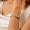 Golden Radiance Heartstone Bangle
