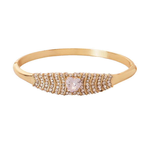 Golden Radiance Heartstone Bangle