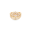 Regal Crown Pavé Ring