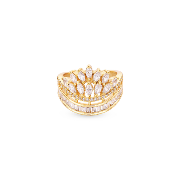 Regal Crown Pavé Ring