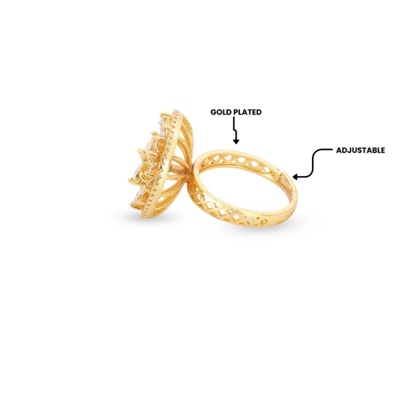 Radiant Bloom Halo Ring