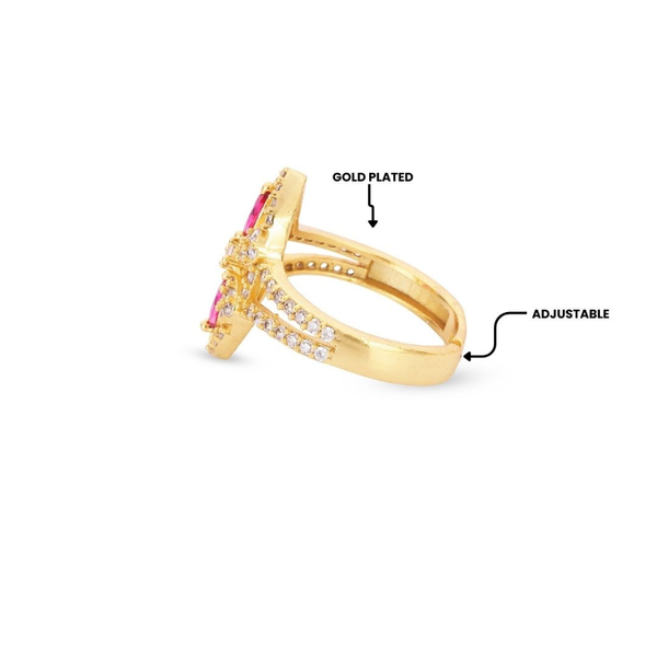 Rosé Marquise Halo Ring