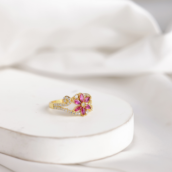 Blush Bloom Swirl Ring