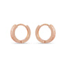 Rose Gold Crystal Hoop Earrings