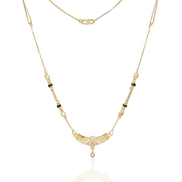 Delicate Floral Mesh Mangalsutra