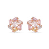 Pastel Bloom Crystal Stud Earrings