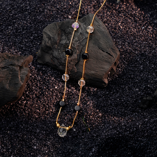 Crystal Noir Bead Necklace
