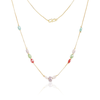 Vibrant Pastel Bead Necklace