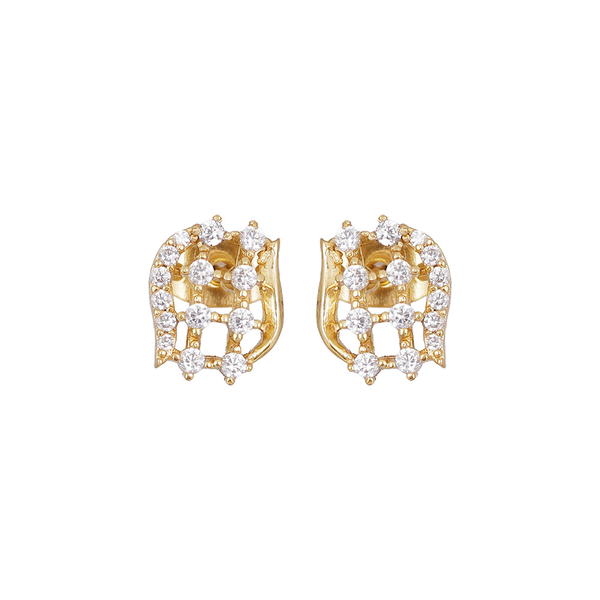 Lattice Sparkle Stud Earrings