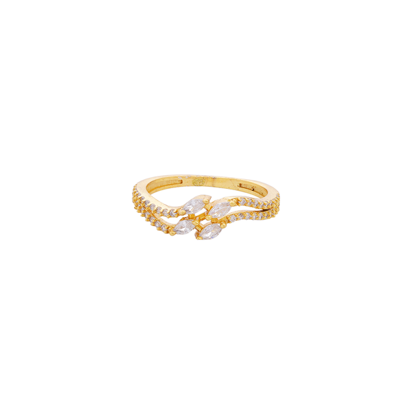 Serene Wave Marquise Ring