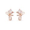Crystal Bow Knot Stud Earrings