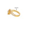 Floral Orbit Statement Ring