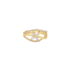 Petal Swirl Openwork Ring
