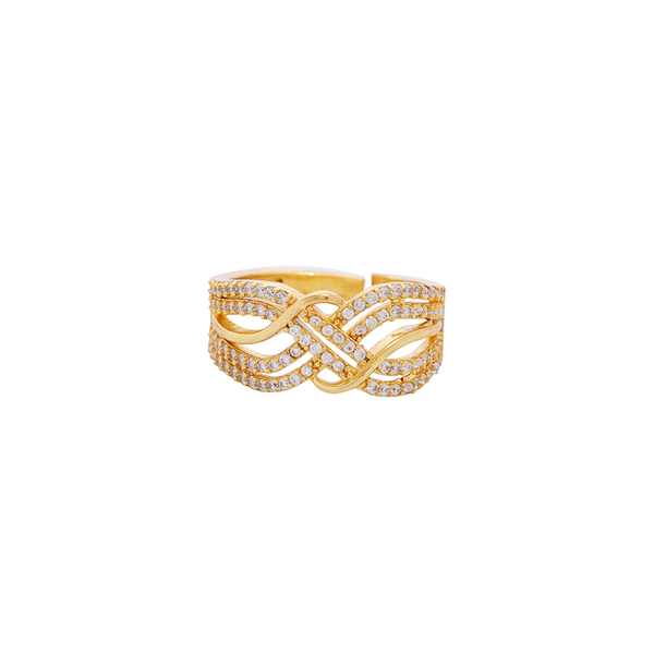 Infinity Weave Statement Ring