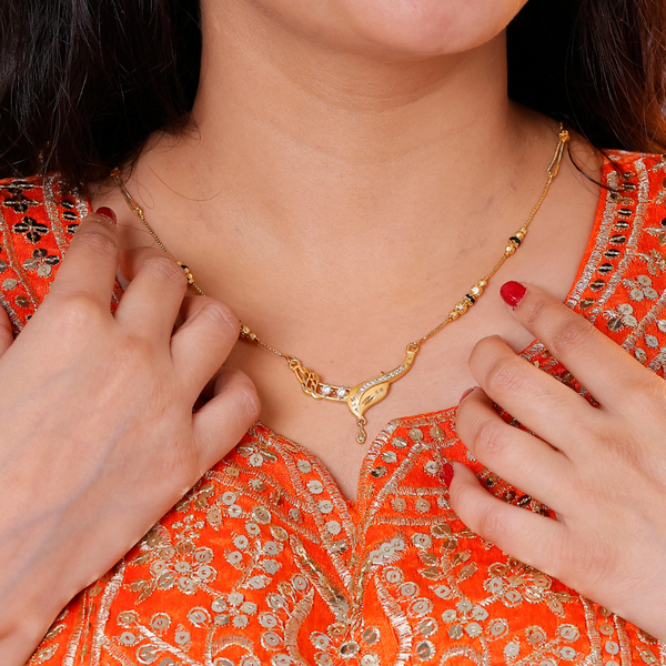 Radiant Curve Elegance Mangalsutra
