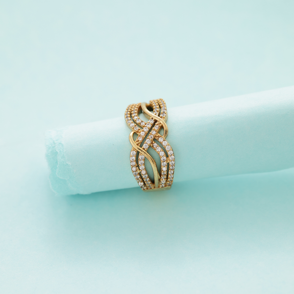 Infinity Weave Statement Ring