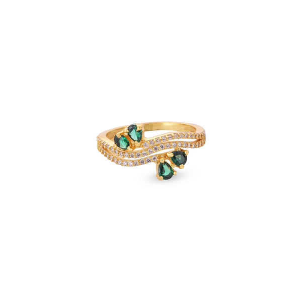 Emerald Grace Pavé Ring