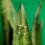 Swirl Diamond Earrings