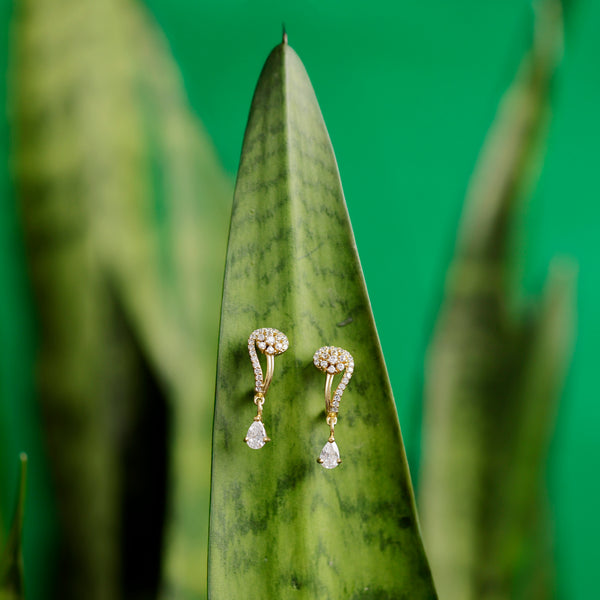 Swirl Diamond Earrings
