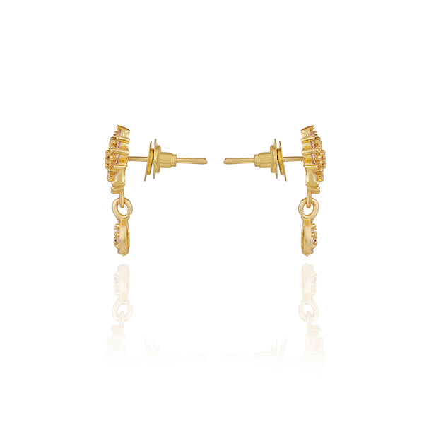 Coral Bloom Stud Earrings