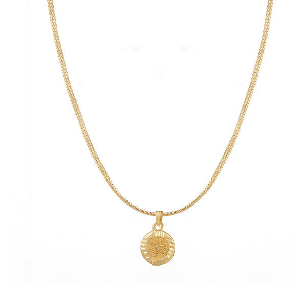 Round Om Chain Pendant