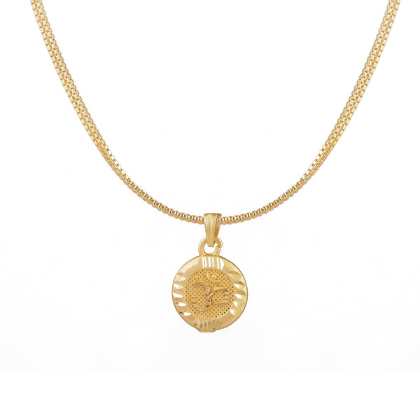Round Om Chain Pendant
