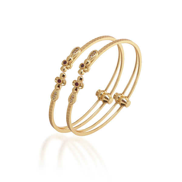Royal Charm Gold Bangles – BGL-1091