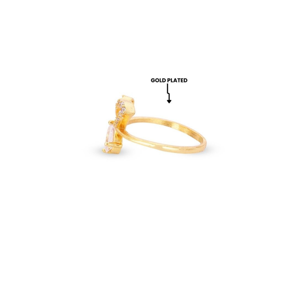 Crystal Bow Elegance Ring