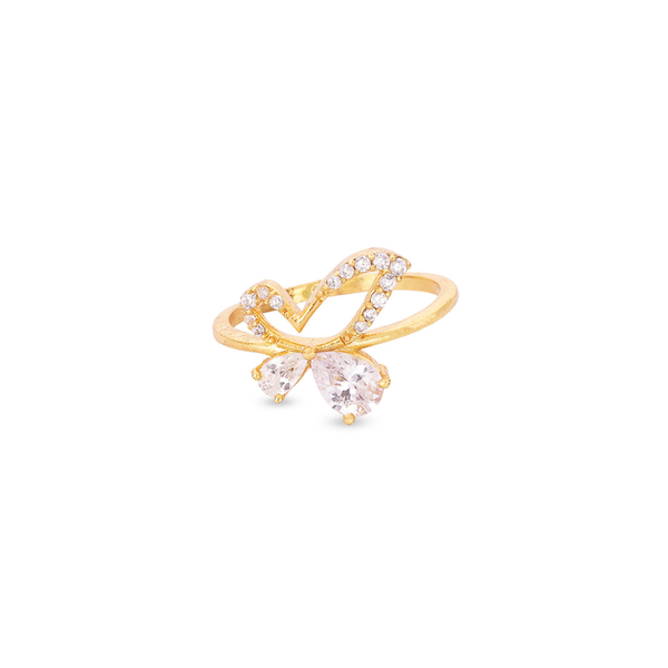 Crystal Bow Elegance Ring