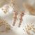 Multicolor Floral Drop Statement Earrings