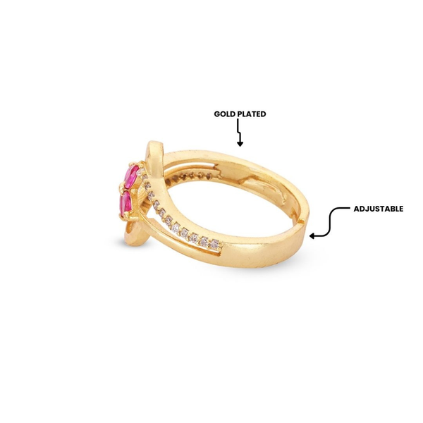 Pink Petal Bloom Ring