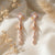 Pastel Floral Pearl Drop Earrings