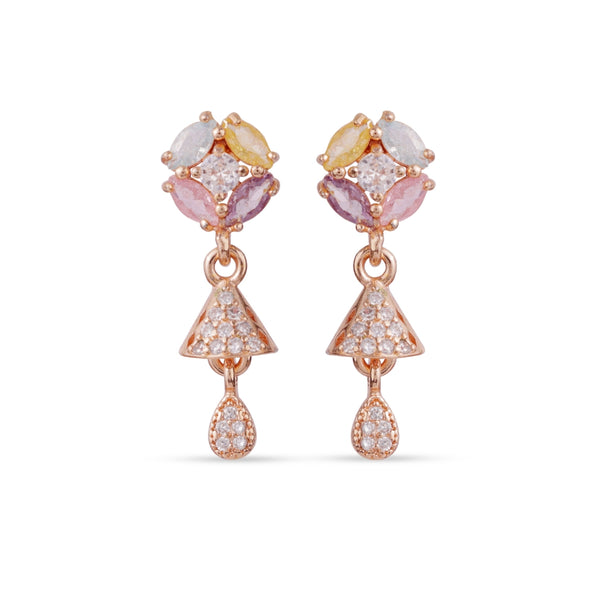 Pastel Geometric Drop Earrings