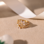 Celestial Bloom Layered Ring