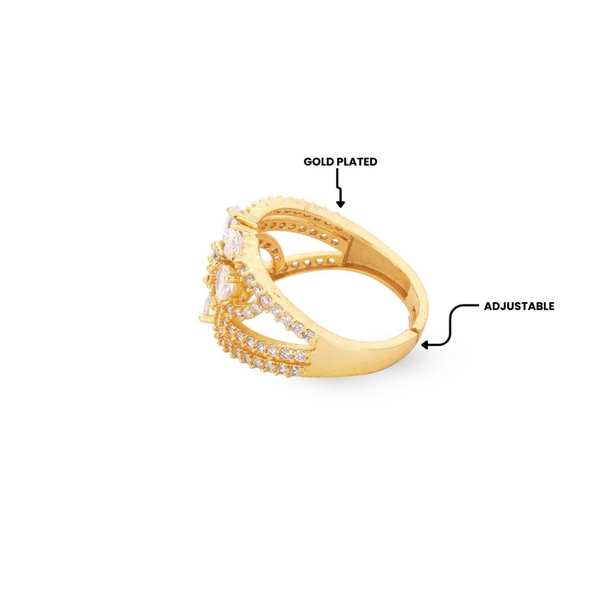 Celestial Bloom Layered Ring