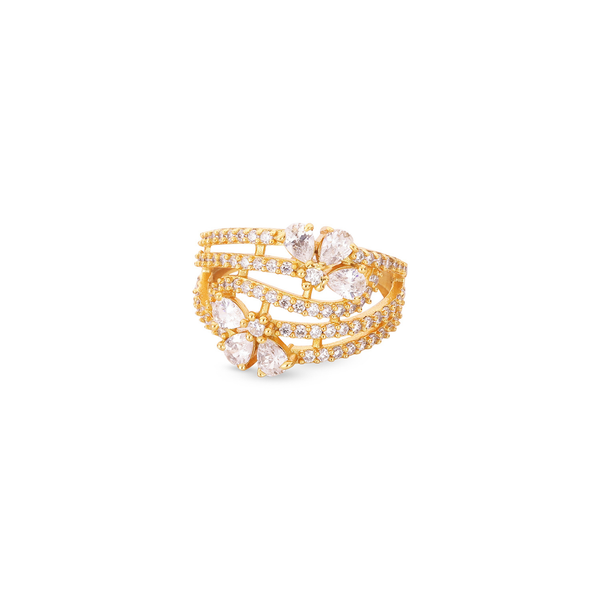 Celestial Bloom Layered Ring