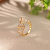 Aurora Curve Pavé Ring