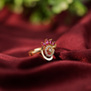 Ruby Aura Spiral Ring