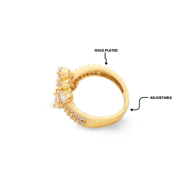 Celeste Crystal Vine Ring