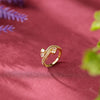 Crystal Crown Wave Ring
