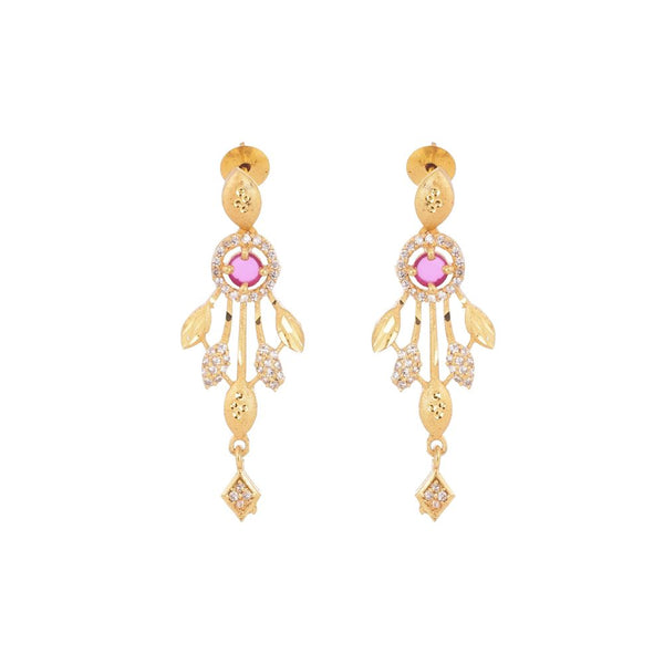 Radiant Ruby Sunburst Necklace Set