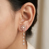 Pearl Floral Drop Earrings