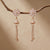 Crystal Floral Cone Tassel Earrings