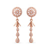 Halo Crystal Drop Earrings