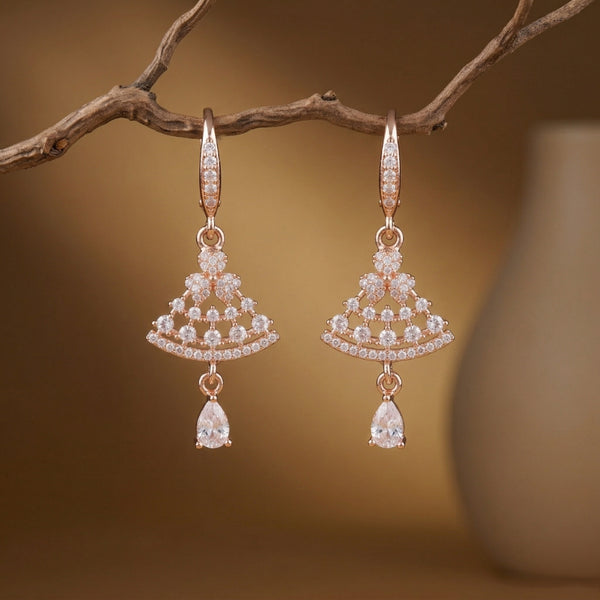 Crystal Jhumka Drop Earrings