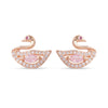 Swan Crystal Stud Earrings