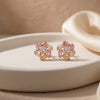 Pastel Bloom Crystal Stud Earrings