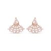 Royal Teardrop Fan Crystal Stud Earrings