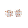 Luxe Crystal Cluster Stud Earrings
