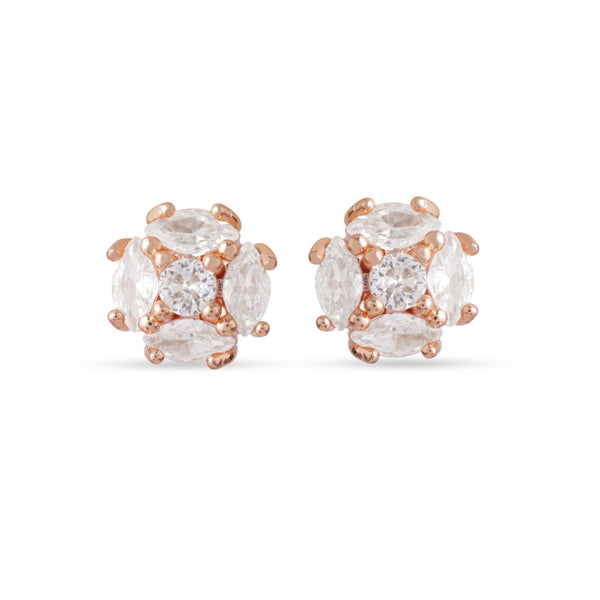 Luxe Crystal Cluster Stud Earrings